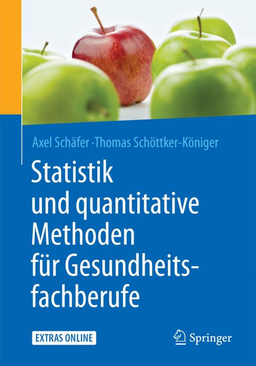 Cover of the book Statistik und quantitative Methoden für Gesundheitsfachberufe by Axel Schäfer, Thomas Schöttker-Königer, Springer Berlin Heidelberg