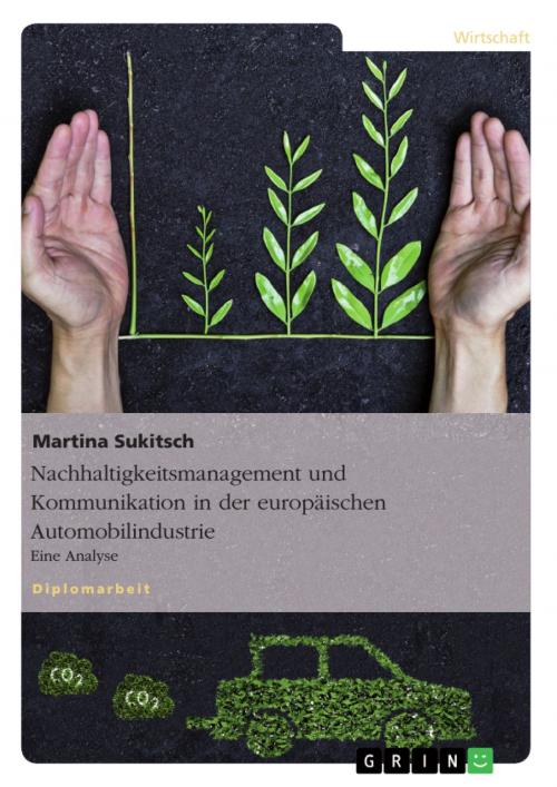 Cover of the book Nachhaltigkeitsmanagement und Kommunikation in der europäischen Automobilindustrie by Martina Sukitsch, GRIN Verlag