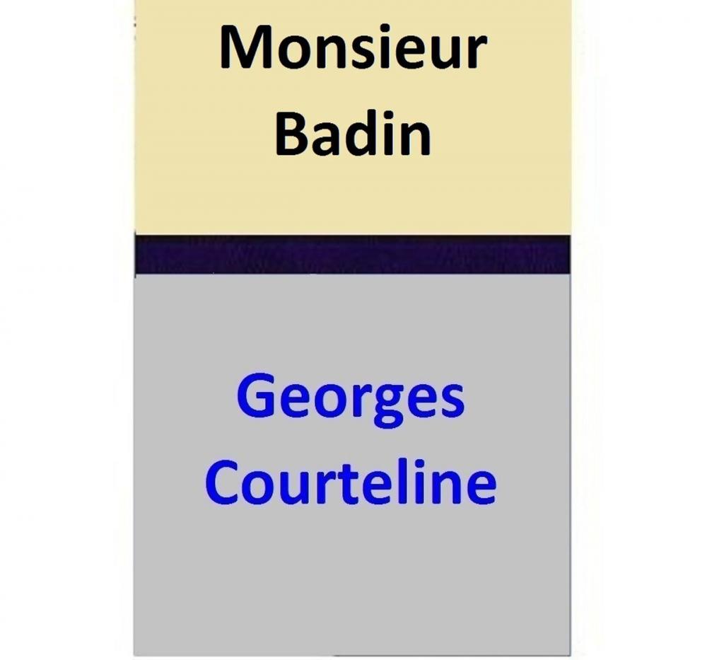 Big bigCover of Monsieur Badin