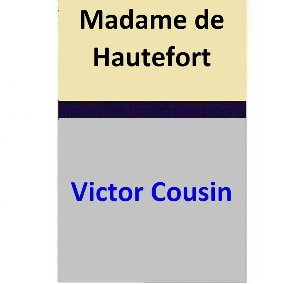 Big bigCover of Madame de Hautefort