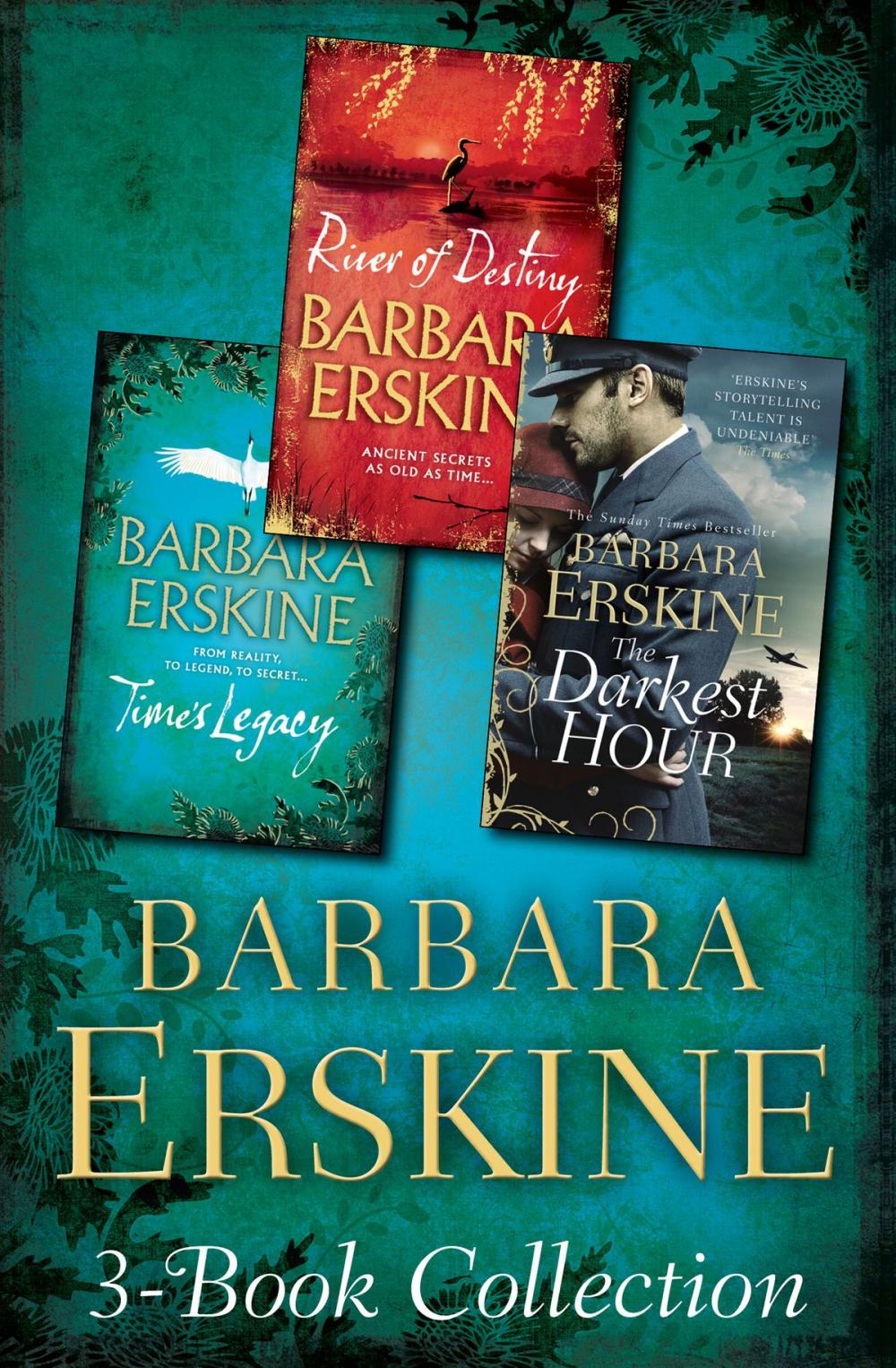 Big bigCover of Barbara Erskine 3-Book Collection: Time’s Legacy, River of Destiny, The Darkest Hour