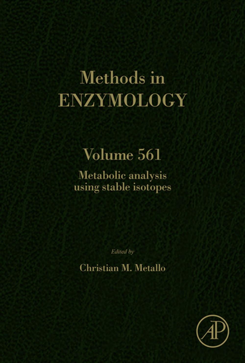Big bigCover of Metabolic Analysis Using Stable Isotopes
