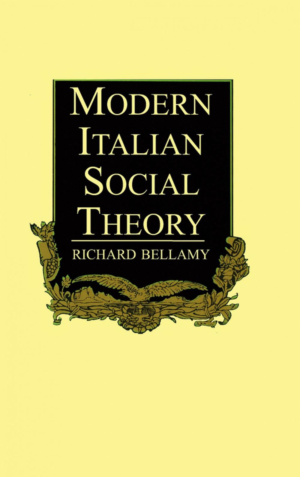 Big bigCover of Modern Italian Social Theory