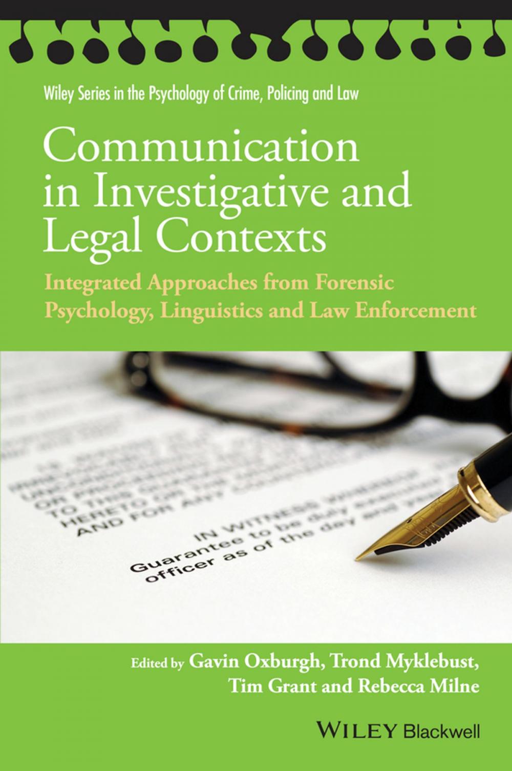 Big bigCover of Communication in Investigative and Legal Contexts