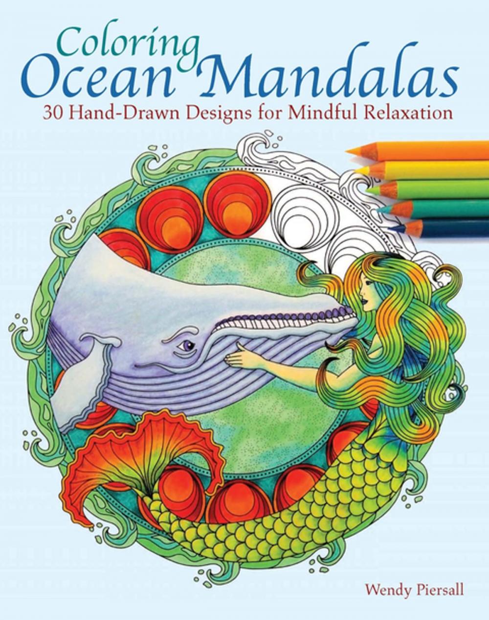 Big bigCover of Coloring Ocean Mandalas