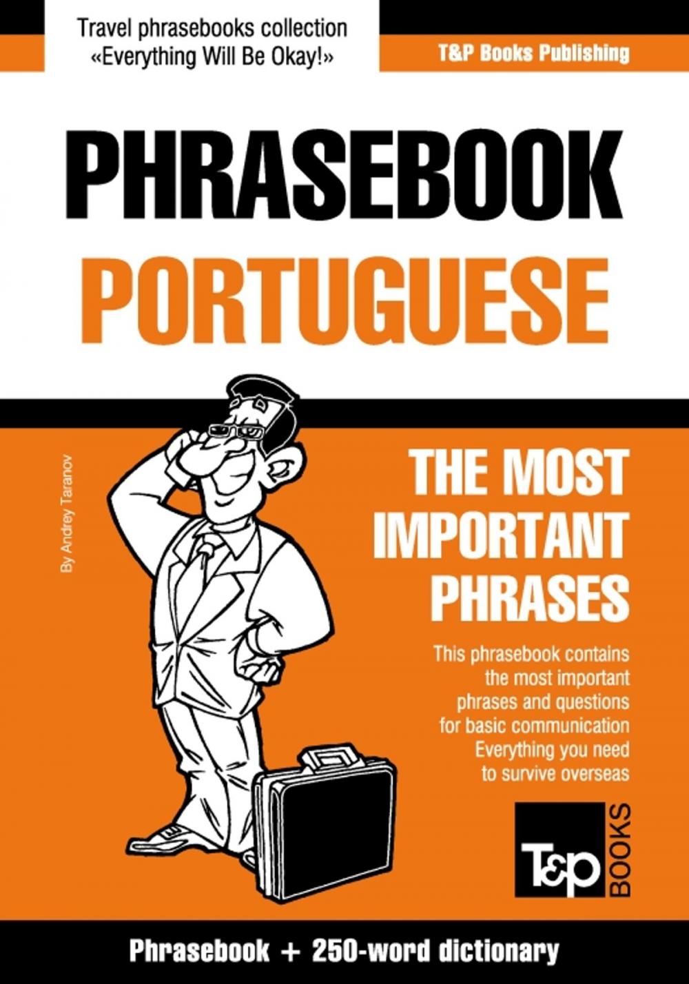 Big bigCover of English-Portuguese phrasebook and 250-word mini dictionary