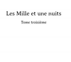 Cover of les milles et une nuits (tome 3)