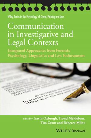 Cover of the book Communication in Investigative and Legal Contexts by Hannes Tschofenig, Jean Mahoney, Jouni Korhonen, Sebastien Decugis