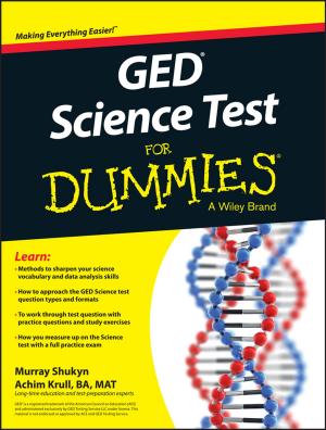Cover of the book GED Science For Dummies by Ken Langdon, Alan Bonham, Lita Epstein