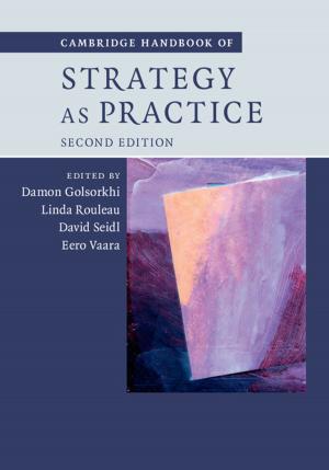 Cover of the book Cambridge Handbook of Strategy as Practice by Doug Dvorak