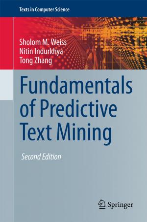 Cover of the book Fundamentals of Predictive Text Mining by Zohra Zaidi, S.W Lanigan