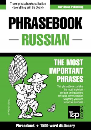 Cover of the book English-Russian phrasebook and 1500-word dictionary by Andrey Taranov