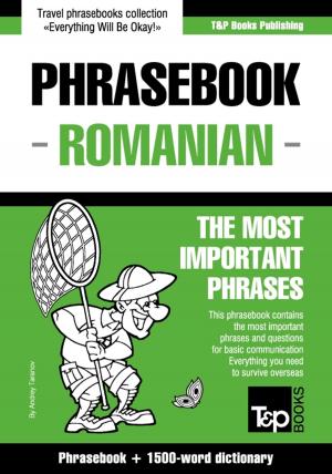 Cover of the book English-Romanian phrasebook and 1500-word dictionary by Andrey Taranov