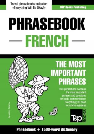 Cover of English-French phrasebook and 1500-word dictionary