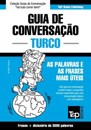 Cover of Guia de Conversação Português-Turco e vocabulário temático 3000 palavras