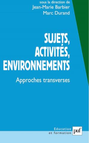 Book cover of Sujets, activités, environnements