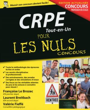 Cover of the book CRPE Pour les Nuls, nouvelle édition by Jean-Charles SOMMERARD