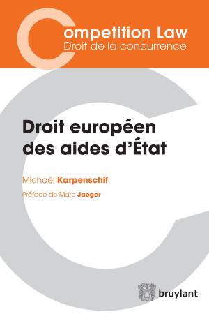 Cover of the book Droit européen des aides d'État by 