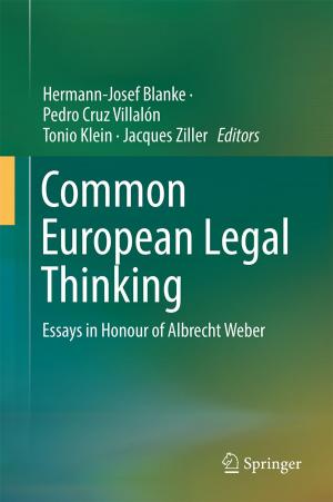 Cover of the book Common European Legal Thinking by Rogelio Daniel Acevedo, Sergio G. Stinco, Maximiliano C. L. Rocca, Juan Federico Ponce
