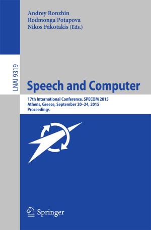 Cover of the book Speech and Computer by Nikita V. Chukanov, Alexandr D. Chervonnyi