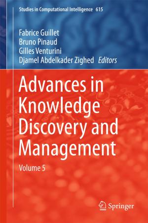 Cover of the book Advances in Knowledge Discovery and Management by Anthony Keith Thompson