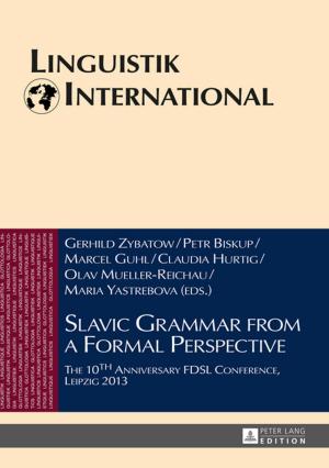 Cover of the book Slavic Grammar from a Formal Perspective by Pierre-Yves Donzé
