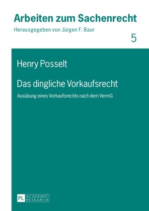 Cover of the book Das dingliche Vorkaufsrecht by Kenneth Hylson-Smith