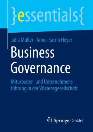 Cover of the book Business Governance by Olaf Kühne, Antje Schönwald