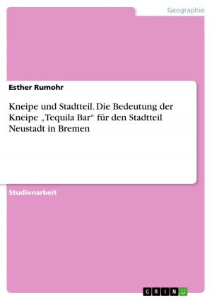 Cover of the book Kneipe und Stadtteil. Die Bedeutung der Kneipe 'Tequila Bar' für den Stadtteil Neustadt in Bremen by Lucy Stan
