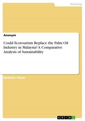 Cover of the book Could Ecotourism Replace the Palm Oil Industry in Malaysia? A Comparative Analysis of Sustainability by Julia Constanze Elser
