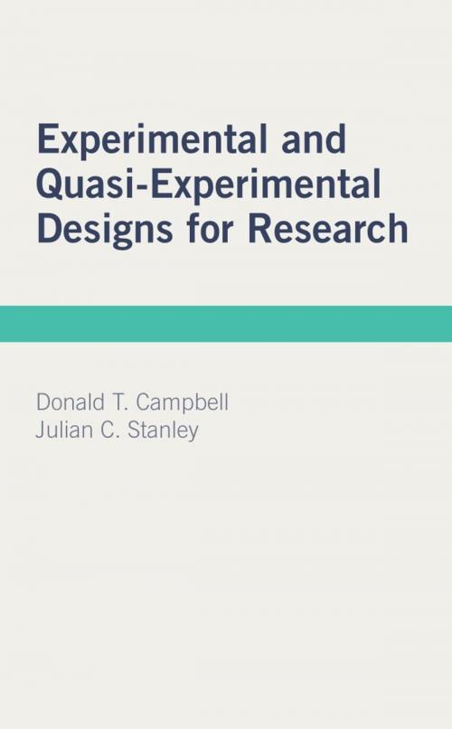 Cover of the book Experimental and Quasi-Experimental Designs for Research by Donald T. Campbell, Julian C. Stanley, Ravenio Books