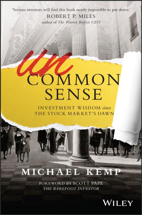 Cover of the book Uncommon Sense by Michael Kemp, Wiley