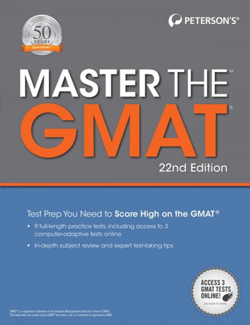 Cover of the book Master the GMAT, 22nd Edition by Peterson's, Peterson's