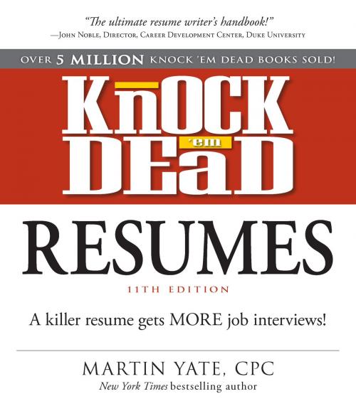 Cover of the book Knock Em Dead Resumes 11th edition by Martin Yate, Jumpingdude Media