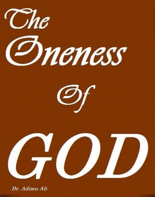 Cover of the book The Oneness of God by Adimu Ali, Adimu Ali