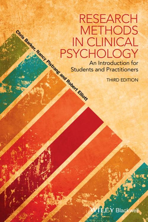Cover of the book Research Methods in Clinical Psychology by Chris Barker, Nancy Pistrang, Robert Elliott, Wiley