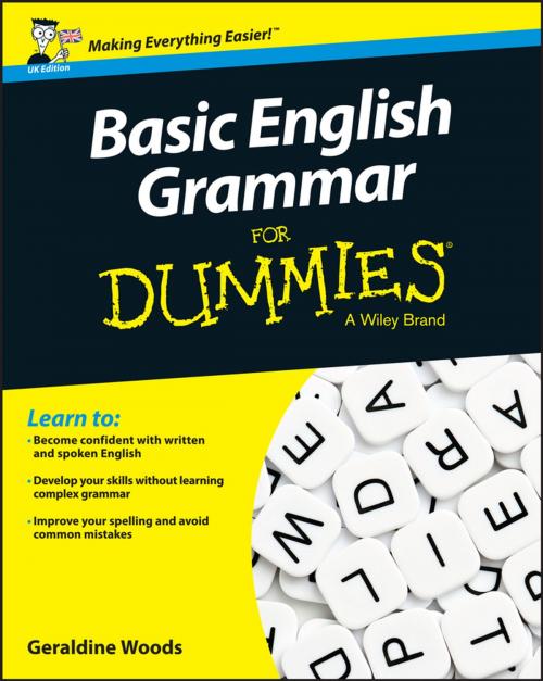 Cover of the book Basic English Grammar For Dummies - UK by Geraldine Woods, Wiley