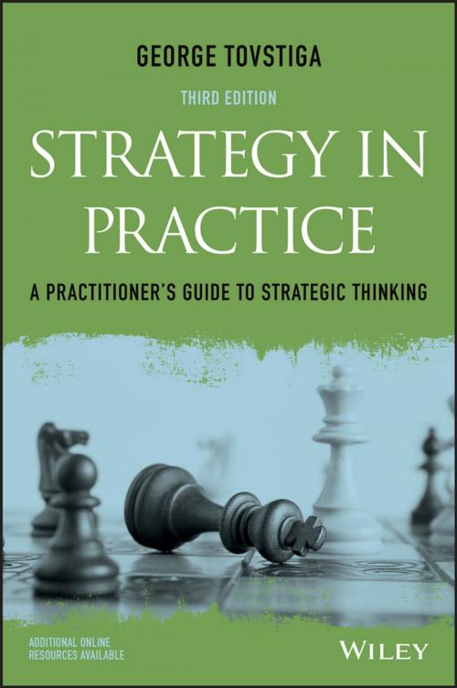 Cover of the book Strategy in Practice by George Tovstiga, Wiley