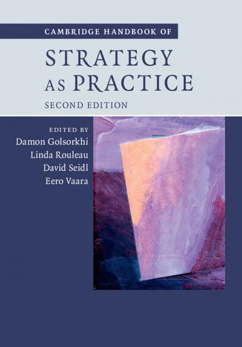 Cover of the book Cambridge Handbook of Strategy as Practice by , Cambridge University Press