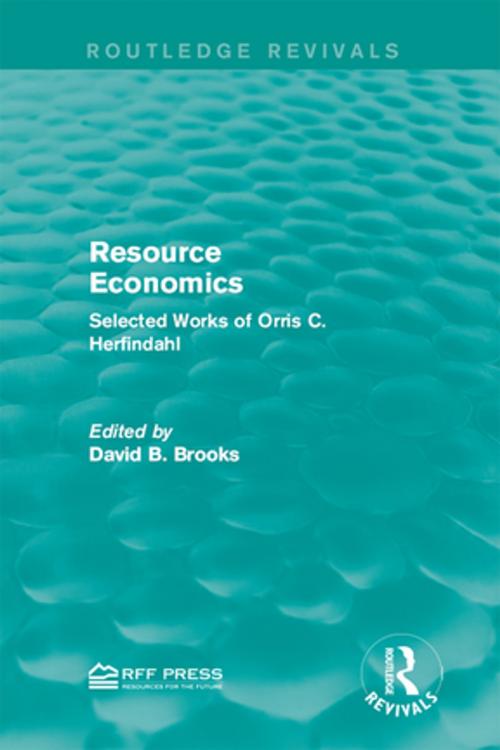 Cover of the book Resource Economics by , Taylor and Francis