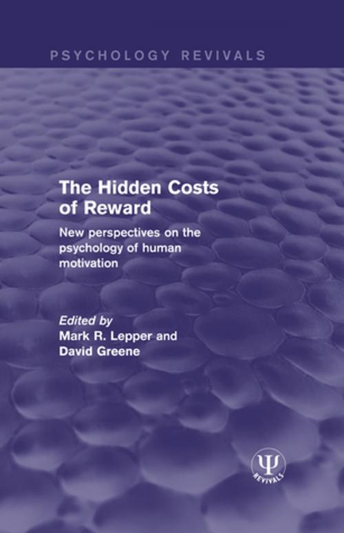Cover of the book The Hidden Costs of Reward by , Taylor and Francis
