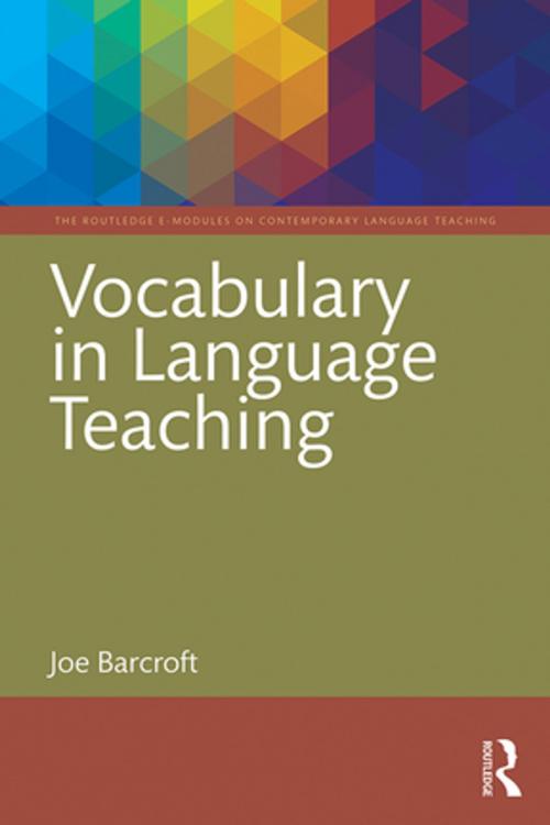 Cover of the book Vocabulary in Language Teaching by Joe Barcroft, Taylor and Francis