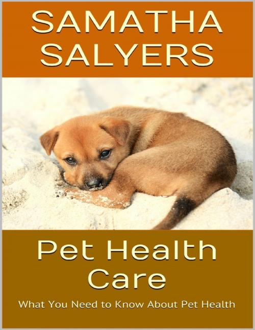 Cover of the book Pet Health Care: What You Need to Know About Pet Health by Samatha Salyers, Lulu.com