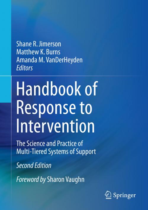 Cover of the book Handbook of Response to Intervention by , Springer US