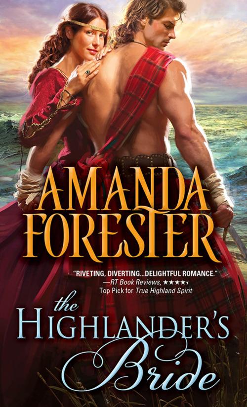 Cover of the book The Highlander's Bride by Amanda Forester, Sourcebooks