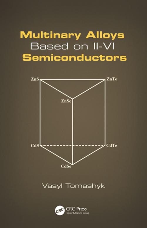 Cover of the book Multinary Alloys Based on II-VI Semiconductors by Vasyl Tomashyk, CRC Press