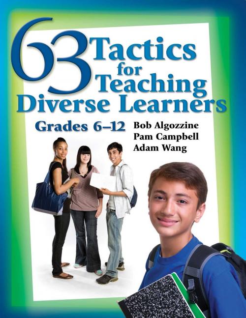 Cover of the book 63 Tactics for Teaching Diverse Learners by Bob Algozzine, Pam Campbell, Adam Wang, Skyhorse