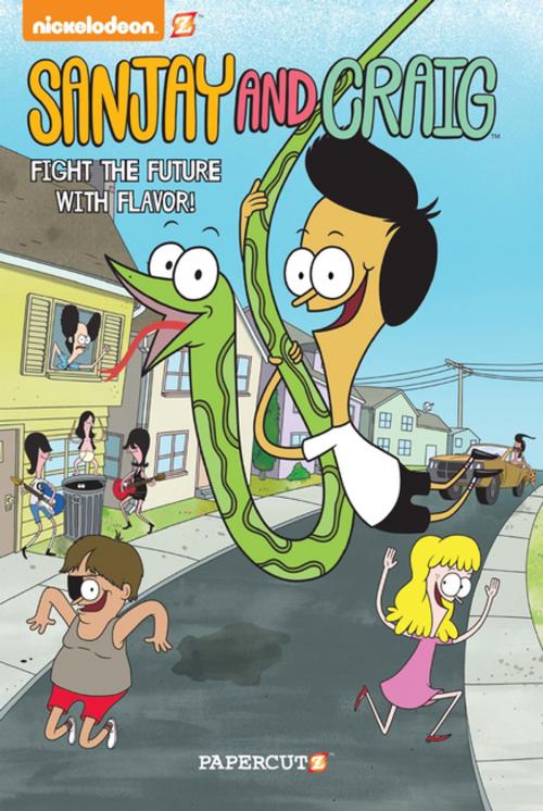 Cover of the book Sanjay and Craig #1: "Fight the Future with Flavor" by Eric Esquivel, Papercutz
