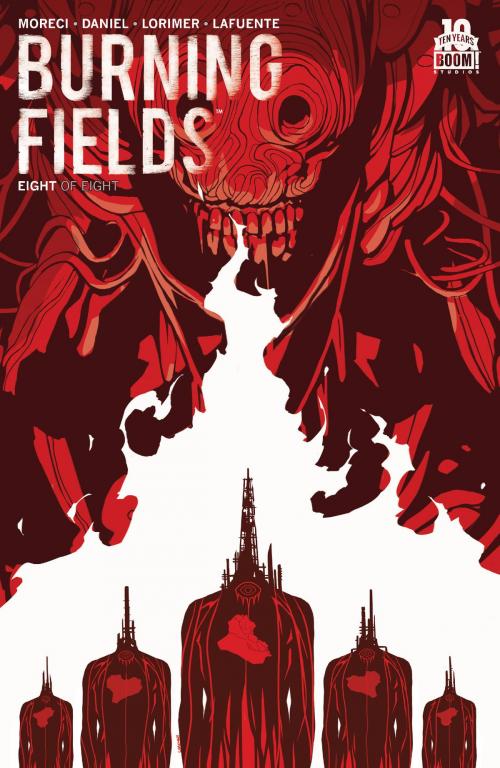 Cover of the book Burning Fields #8 by Michael Moreci, Tim Daniel, BOOM! Studios
