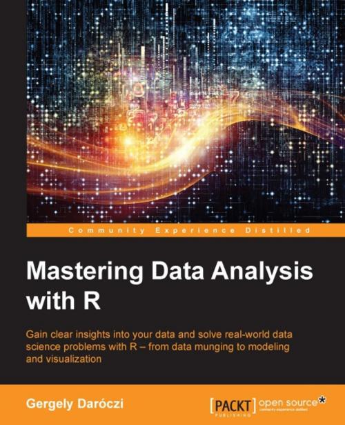 Cover of the book Mastering Data Analysis with R by Gergely Daróczi, Packt Publishing